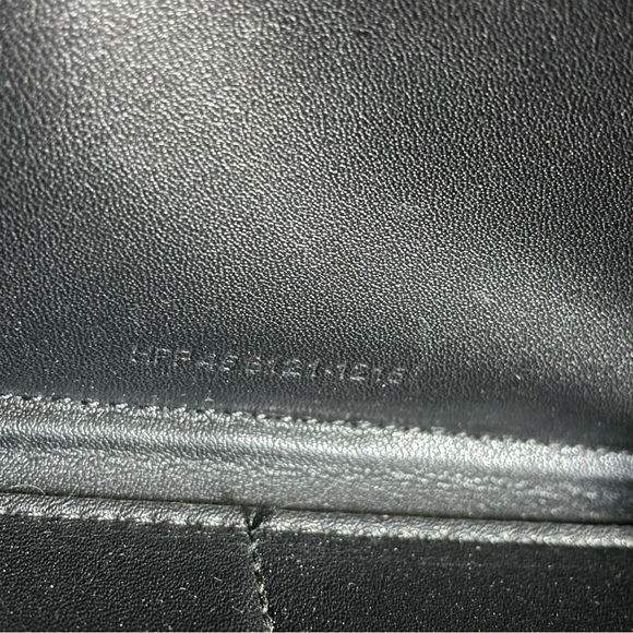 YSL Love Patch Black Leather Zip Around Wallet - Picture 9 of 10